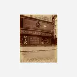Eugène Atget, Au Chat Noir- 32 rue de la Reynie, c. 1900, albumen print