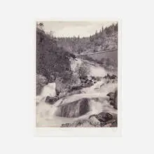 Francis Frith, Fall of Rond-Chatel near Bienne, c. 1860, albumen print mounted to paper backing