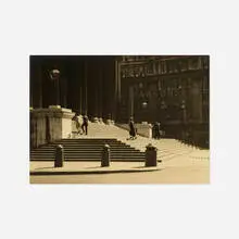 Reginald Marsh, The Steps of St. Paul's, 1926, vintage gelatin silver print
