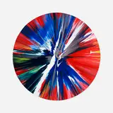 Circle Spin Painting by Damien Hirst, 2009, acrylic on paper, sold Sep 2021