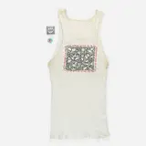 Keith Haring, Second Annual Party of Life Invitation set, 1985, screenprint on tanktop, printed pins, printed cardboard box
