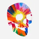Skull Spin Painting by Damien Hirst, 2009, acrylic on paper, sold Sep 2021