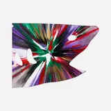 Shark Spin Painting by Damien Hirst, 2009, acrylic on paper, sold Sep 2021