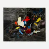 Marc Horowitz, A Strange and ghastly picture opens before them, 2016, watercolor, charcoal, oil, oil stick and acrylic spray paint on canvas