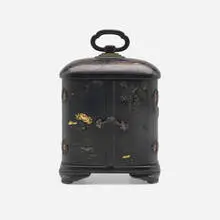 Nogawa, Fine diminutive shakudo jewelry chest