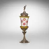 J.D. Schleissner & Söhne, Covered wine goblet with putto finial