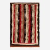 Eye Dazzler rug by Emmi Whitehorse, c. 1925, hand-woven wool, sold Oct 2023