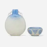 Vase and bowl, set of two by Alexander Joseph von Steuben, sold Oct 2023