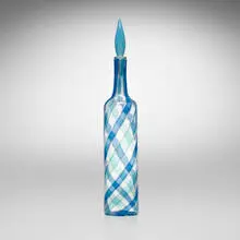 Murano, Bottle with stopper, c. 1960, internally decorated glass