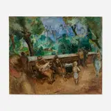 Bernard Gussow, Central Park, NYC, oil on canvas