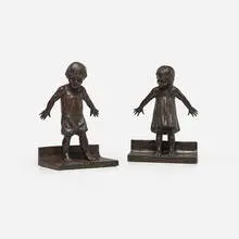 Abastenia St. Leger Eberle, Hide and Seek (bookends), pair