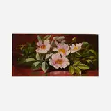 Edward Leavitt, Pink Wild Roses, 1900, oil on canvas