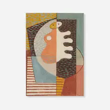 Charles Evans, Cubist Figure, 1936, gouache on paper