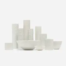 Cuno Fischer, collection of eleven vessels, c. 1962, porcelain