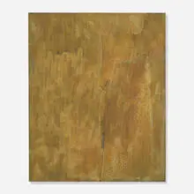 Untitled by Georg Herold, mixed media on canvas, sold Feb 2014