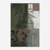 Statue of Liberty (from the New York portfolio) by Robert Rauschenberg, 1983, mixed media print collage and serigraph on hand-made Kazuki paper, sold Feb 2014