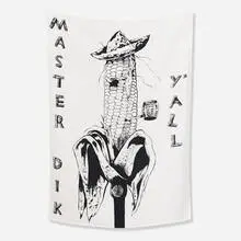 Banner (Master Dik Y'all) by Mike Kelley, 1989, screenprint on silk, sold Feb 2014