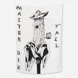 Mike Kelley, Banner (Master Dik Y'all), 1989, screenprint on silk