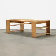 Library Desk by Donald Judd, pine, sold Feb 2014