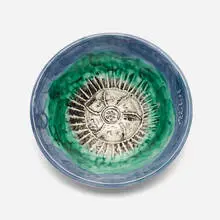Sea-Urchin bowl by Pablo Picasso, 1955, glazed earthenware with engobe decoration and enamel, sold Feb 2014