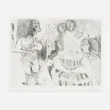 Pablo Picasso, Untitled (from the 156 series), 1971, etching on paper