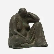 Seated Juchiteca by Francisco Zúñiga, 1967, bronze, sold Feb 2014