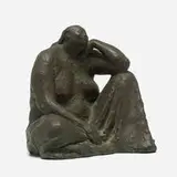 Seated Juchiteca by Francisco Zúñiga, 1967, bronze, sold Feb 2014