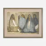 Grupo de Mujeres Sentados, II by Francisco Zúñiga, 1976, lithograph on paper, sold Feb 2014