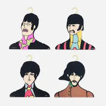 The Beatles, hangers, set of four, 1968, printed card stock, plastic