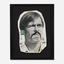 Untitled (Suzy) by Ray Johnson, 1970, printed paper with collage and ink, sold Feb 2014