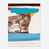 Untitled (from the New York portfolio) by Robert Motherwell, 1982, lithograph with embossing on Arches Cover paper, sold Feb 2014
