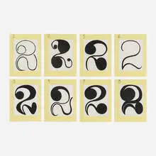 8 Dead Twos by Matt Mullican, 2007, aquatint on paper, sold Feb 2014
