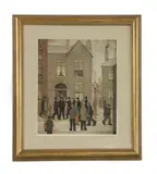 L. S. Lowry, Untitled, bearing a signature and numbered 6/850 in blue pencil