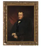Frederick Yeates Hurlstone, Sir William Eden, 6th Baronet of West Auckland and Lady Elfrida Eden; portraits, a pair, oil on canvas