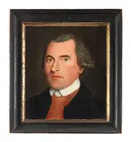Portrait of a gentleman by English School, oil on canvas, sold Jun 2023