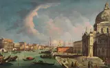 Venetian School, The Grand Canal and Santa Maria della Salute, Venice; and The Doge's Palace and the Riva degli Schiavoni, Venice, a pair, oil on canvas