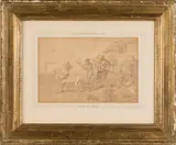 Thomas Rowlandson, Posting in Ireland, pen, ink and watercolour on paper