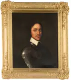 Robert Walker, Portrait of Oliver Cromwell, bust-length, in armour, oil on canvas