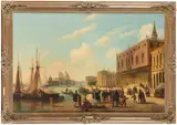 Josef Püttner, The Doge's Palace, oil on canvas