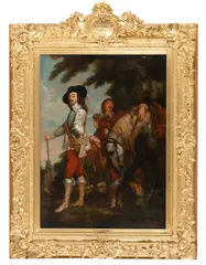 Sir Anthony Van Dyck, King Charles I at the hunt, oil on canvas