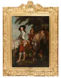 Sir Anthony Van Dyck, King Charles I at the hunt, oil on canvas