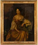 Sir Peter Lely, Portrait of a seated lady, oil on canvas