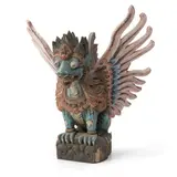 Carved and Painted Deity, 19th century,