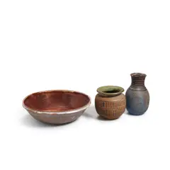 Group of Three Vessels by Marguerite Wildenhain, sold May 2023