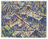 Granithäuser (Arcegno) by Christian Rohlfs, 1927, Wassertempera auf genarbtem Velin, sold Nov 2010