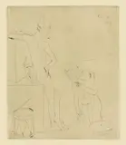 Pablo Picasso, Le Bain, 1905, Kaltnadelradierung auf Van Gelder Zonen-Velin