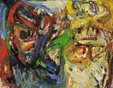 Helmut Sturm, Ungleiche Zwillinge, 1960, Öl auf Nessel