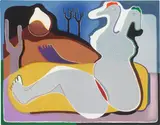 Heinrich Maria Davringhausen, Figuren in Landschaft