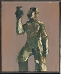 Markus Lüpertz, Clitunno, Um 1988, Öl auf Leinwand, im Künstlerrahmen aus Blei