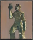 Markus Lüpertz, Clitunno, Um 1988, Öl auf Leinwand, im Künstlerrahmen aus Blei